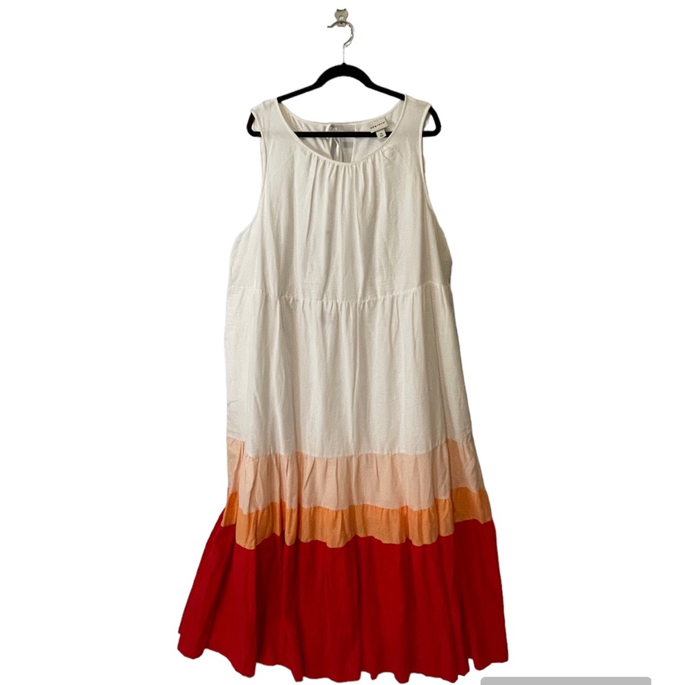 AVA & VIV Sleeveless Color Block Dress Size 3X